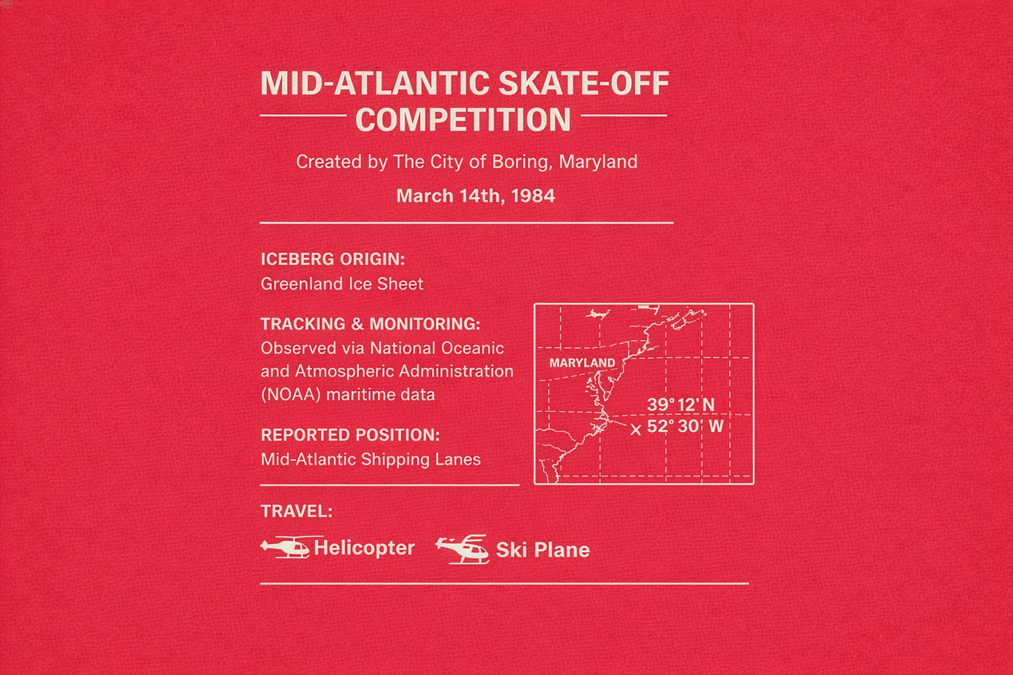 Mid-Atlantic Skate-Off Competition — 1984